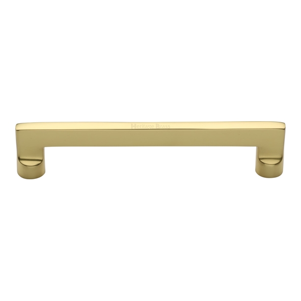 C0345 160-PB • 160 x 179 x 35mm • Polished Brass • Heritage Brass Trident Cabinet Pull Handle